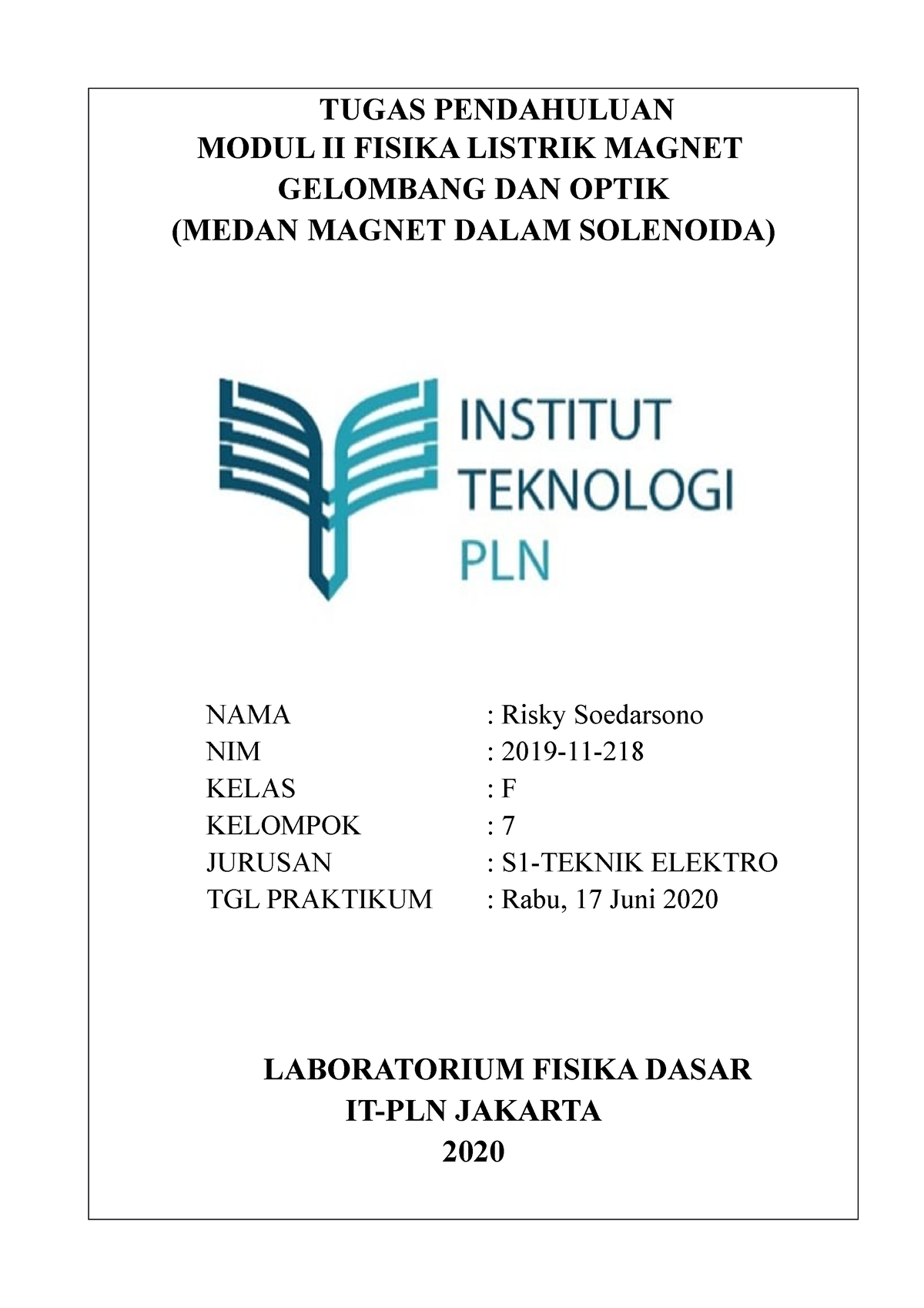 Tugas Pendahuluan (Risky Soedarsono, 2019-11-218) Modul 2 Paket 5 ...