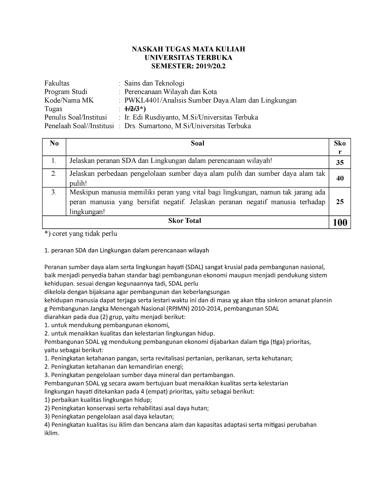 Naskah PWKL4401 Tugas 1 - NASKAH TUGAS MATA KULIAH UNIVERSITAS TERBUKA ...