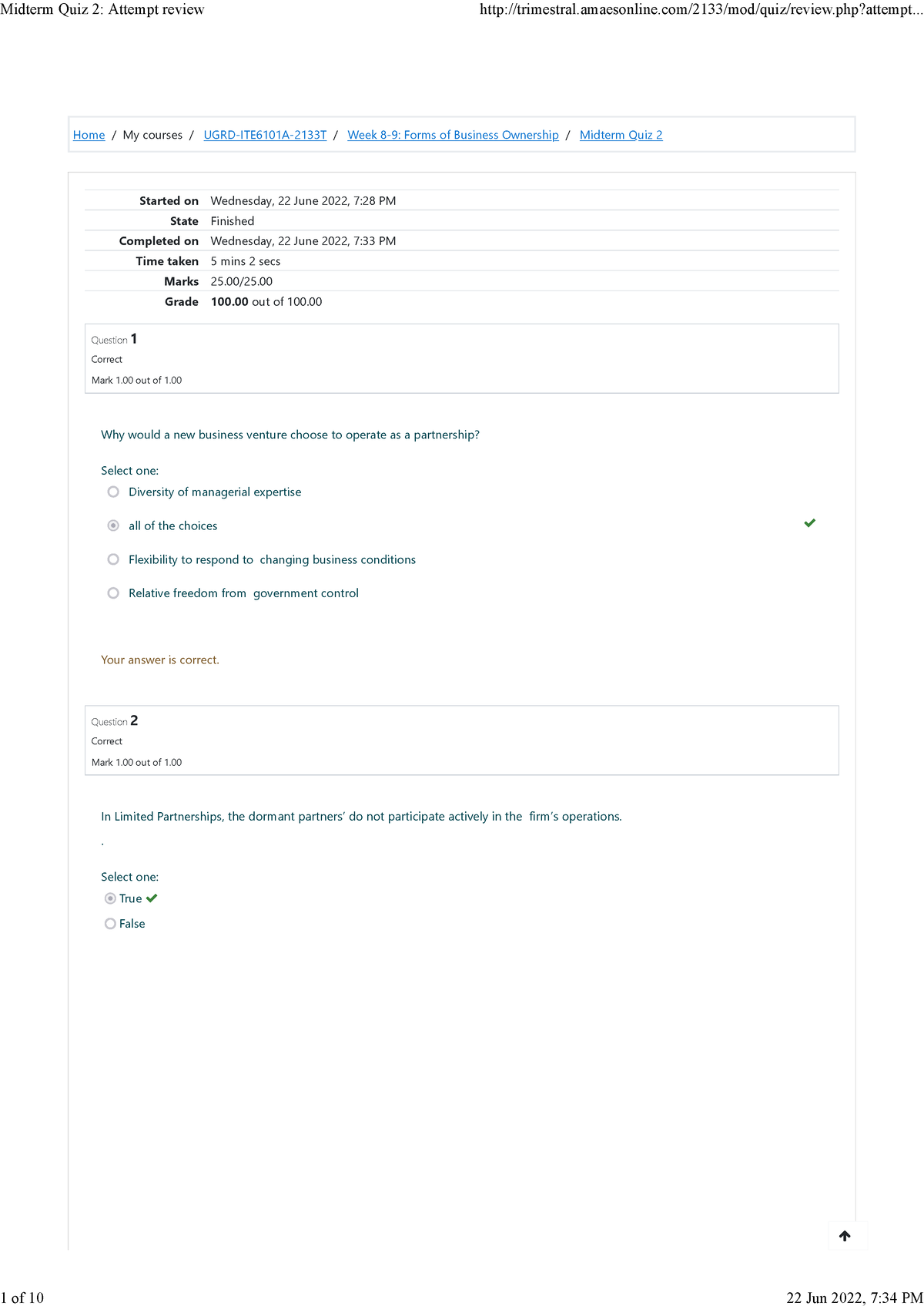 Techno Midterm Quiz 2 Attempt Review - Home/My Courses/ UGRD-ITE6101A ...