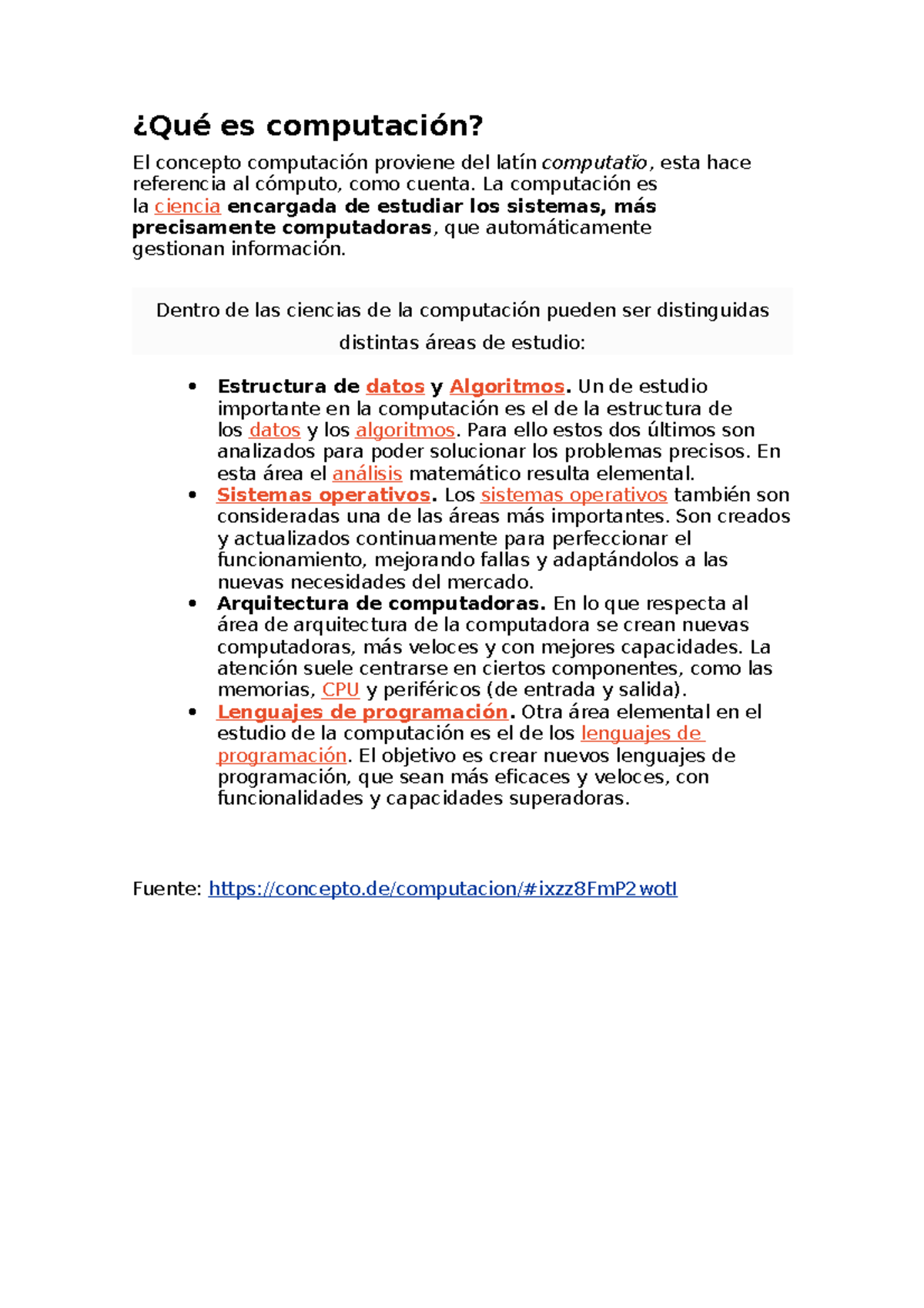 Qué es computación - ¿Qué es computación? El concepto computación ...