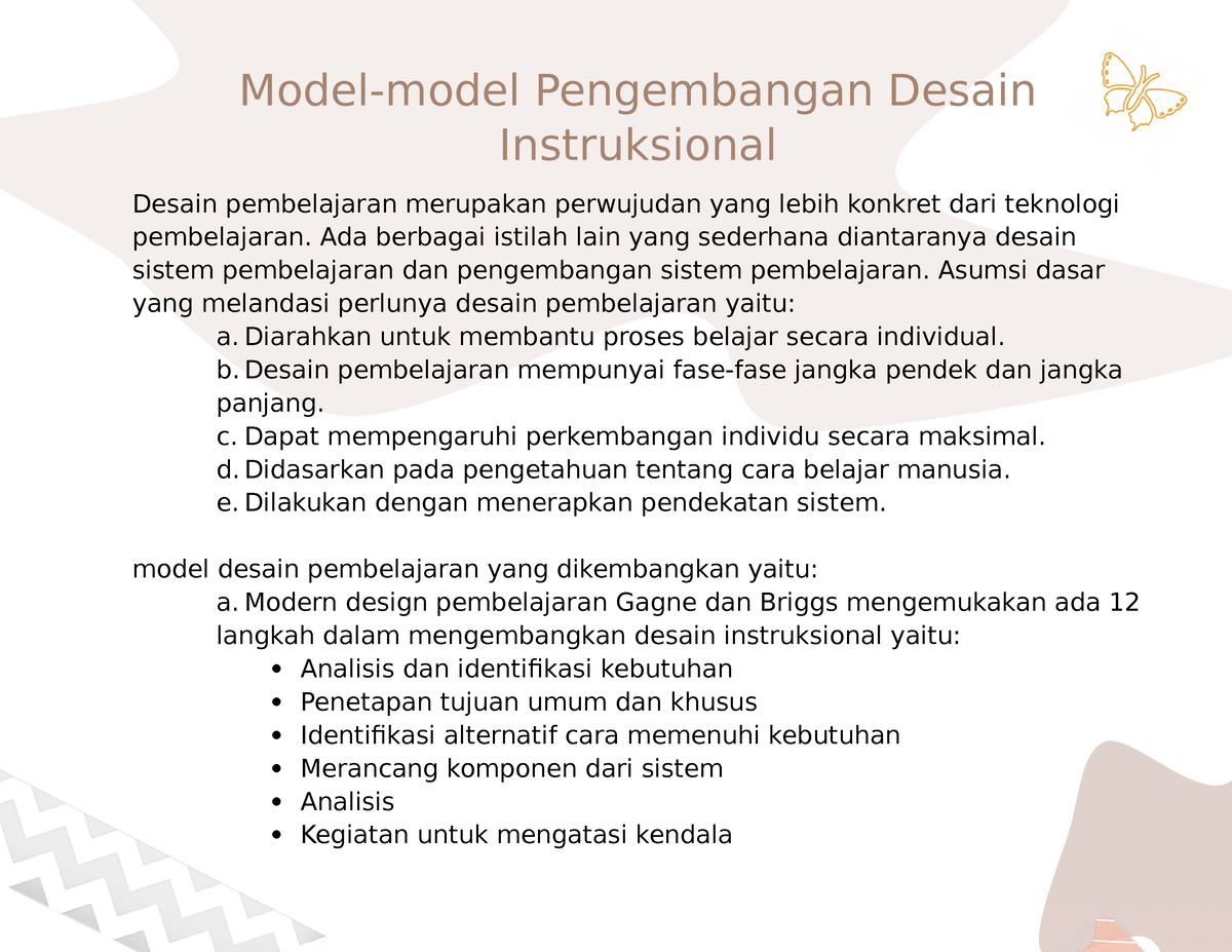 Model-model Pengembangan Desain Instruksional - Model-model ...