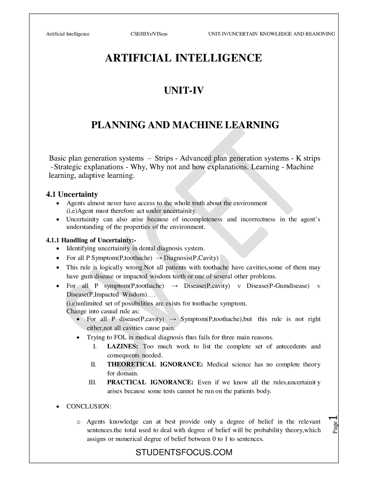 artificial-intelligence-question-bank-computer-engineering-unit-4