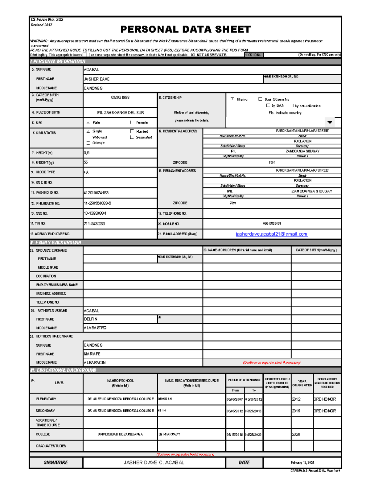 Csc 1 - Print legibly. Tick appropriate boxes ( ) and use separate ...
