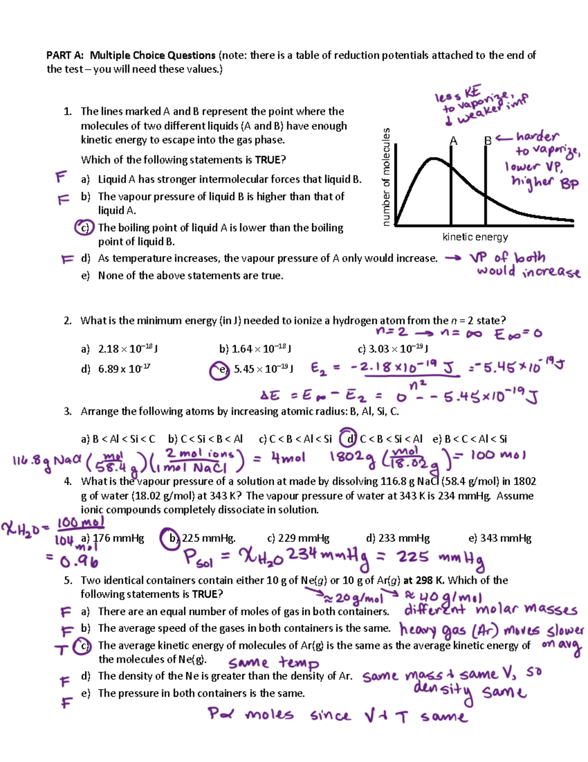 File - PART A: Multiple Choice Questions (note: there is a table of ...
