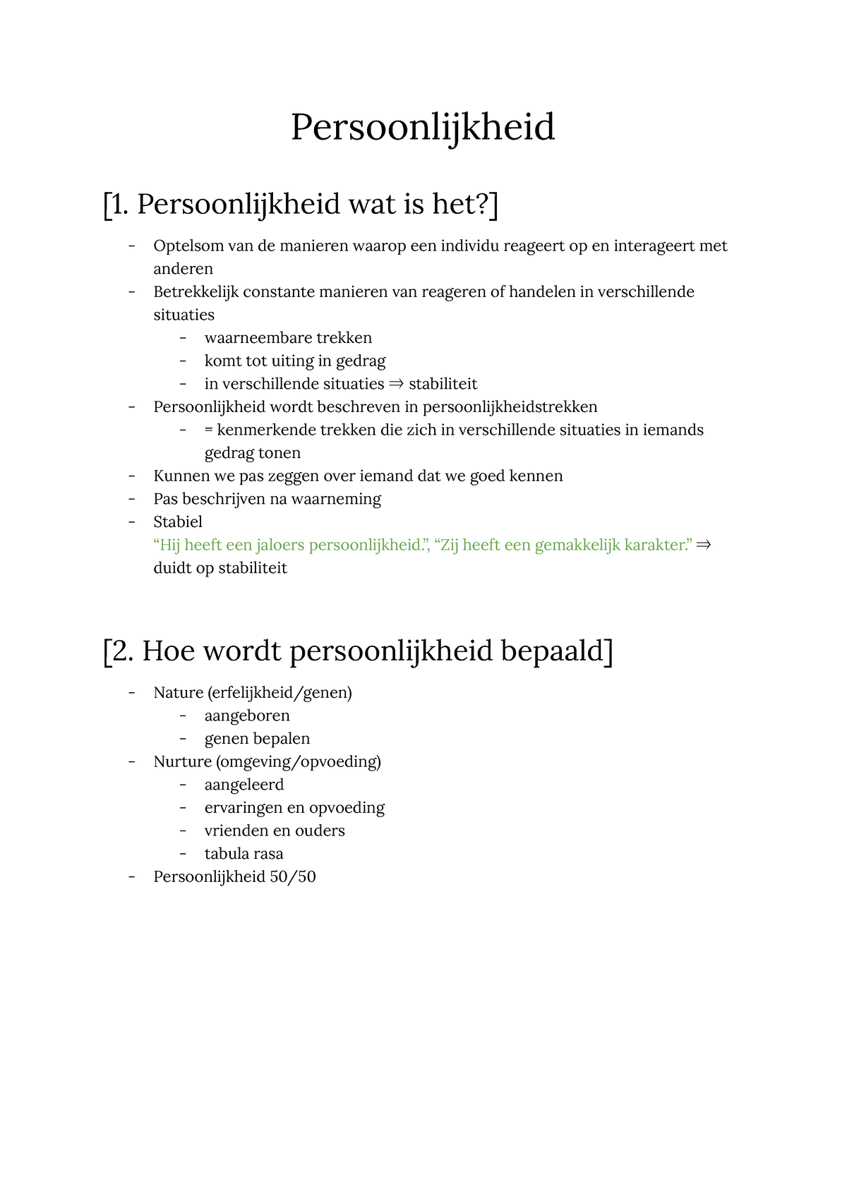 Persoonlijkheid - Persoonlijkheid Wat Is Het?] Optelsom Van De Manieren ...