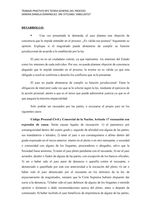 Trabajo Practico Teoria General Del Proceso Trabajo Practico Teoria General Del Proceso