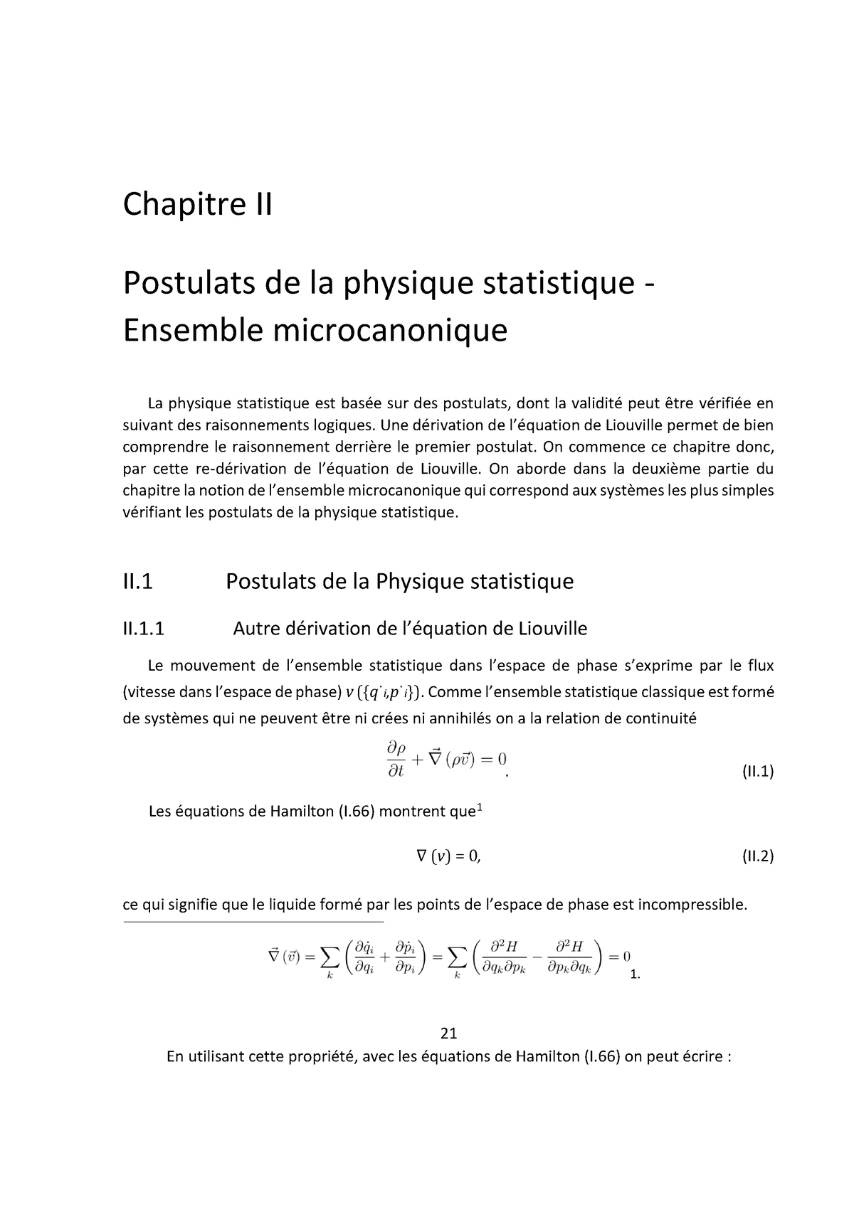 Cour Physique Statistique Chapitre 2 - Chapitre II Postulats De La ...