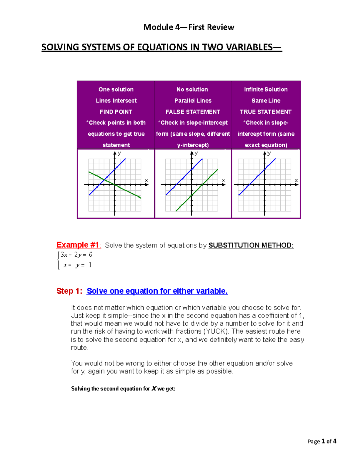 first-review-6-module-4-first-review-solving-systems-of-equations-in