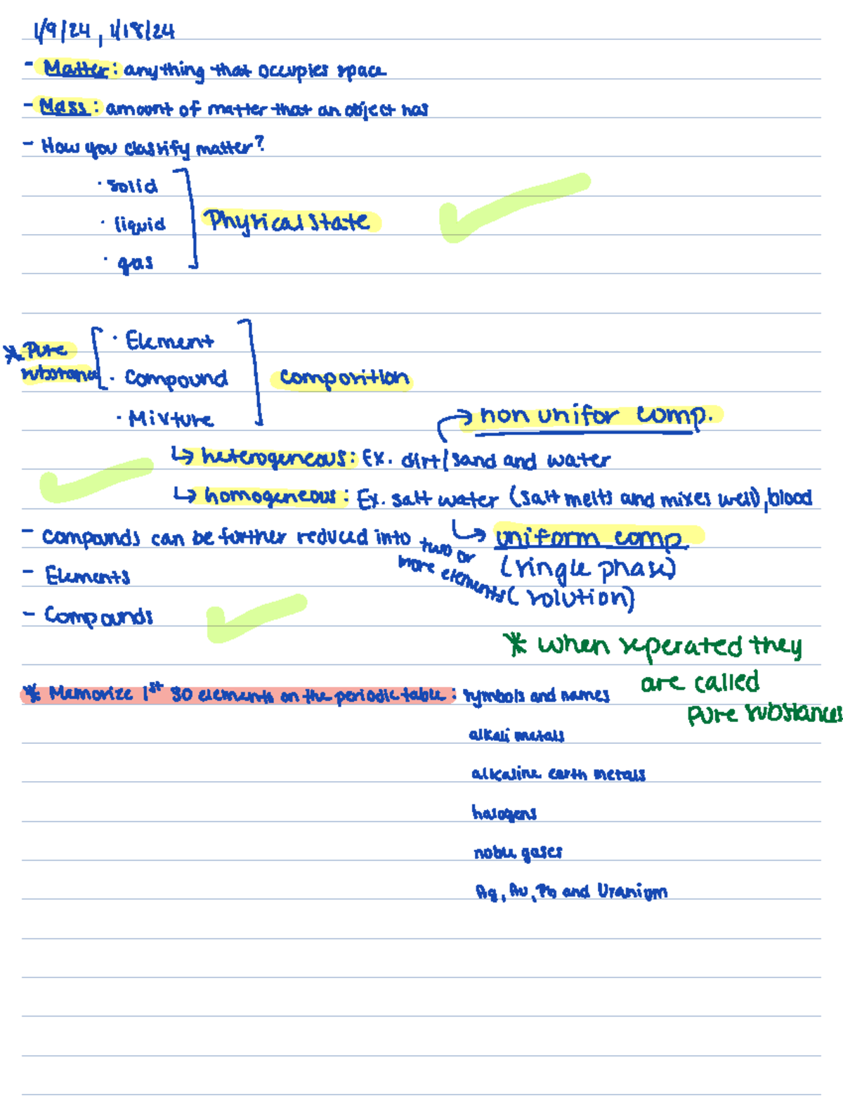 Chapter 1 Chem Notes - CHM 2045 - Studocu