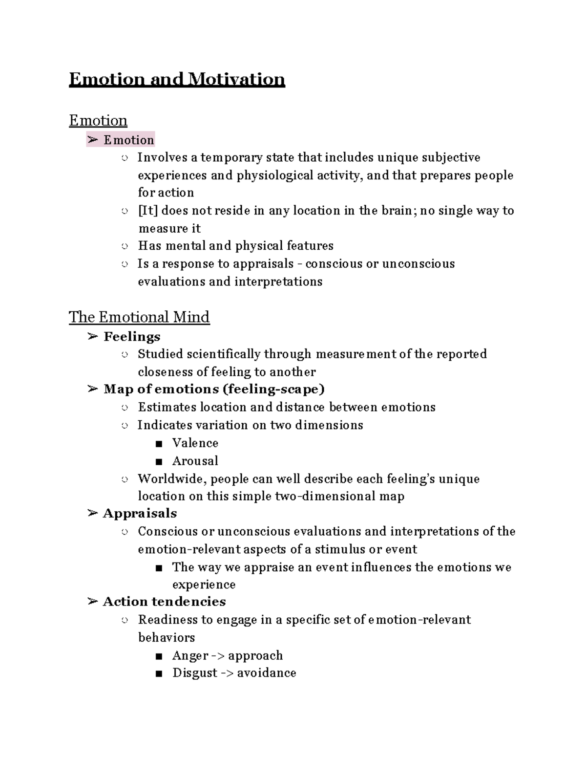 Emotion And Motivation Psychology Quizlettypography - yzfgl0a