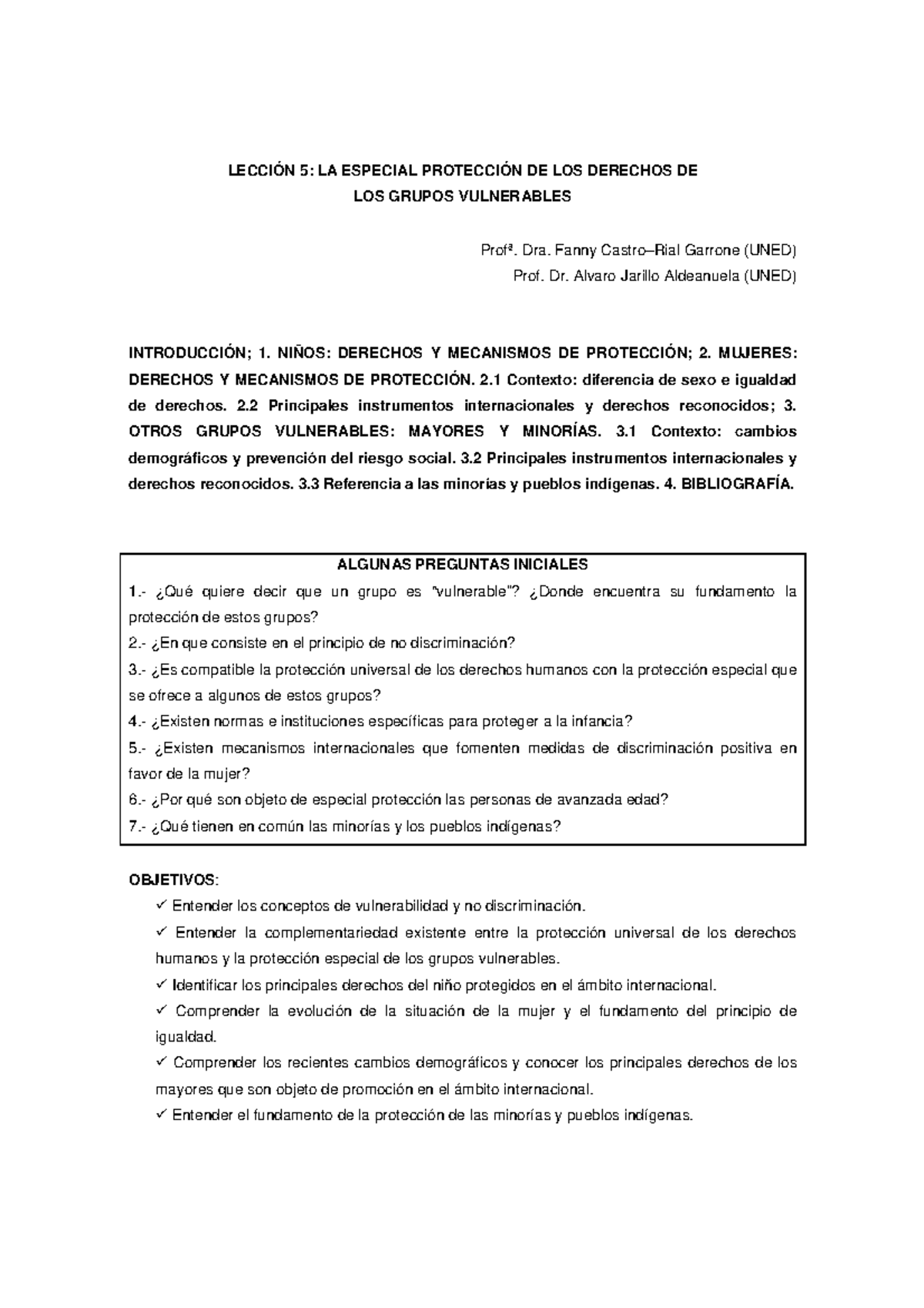 LeccióN 5 - La Protección Internacional de los Derechos Humanos - UNED ...