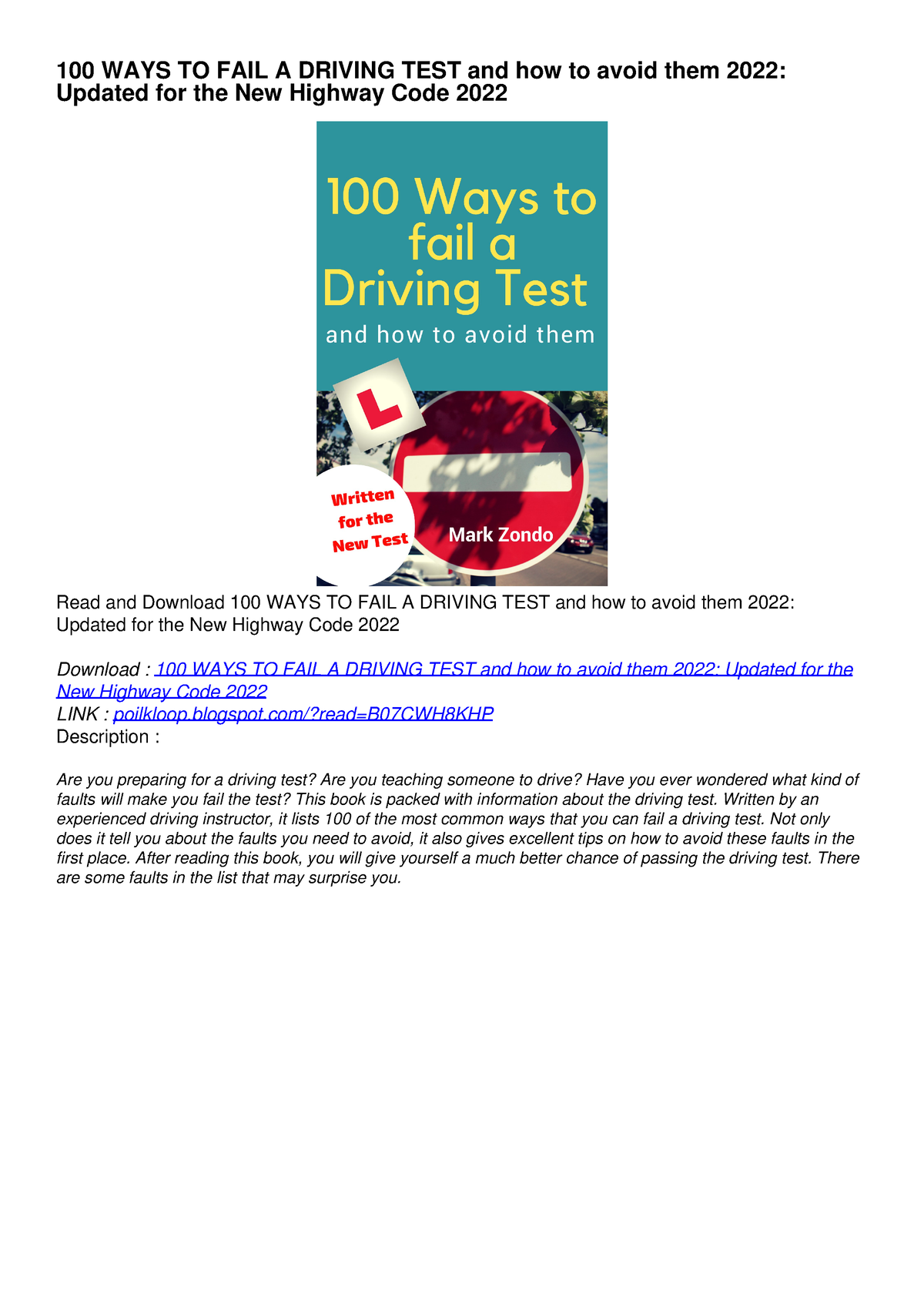 pdf-read-free-100-ways-to-fail-a-driving-test-and-how-to-avoid-them