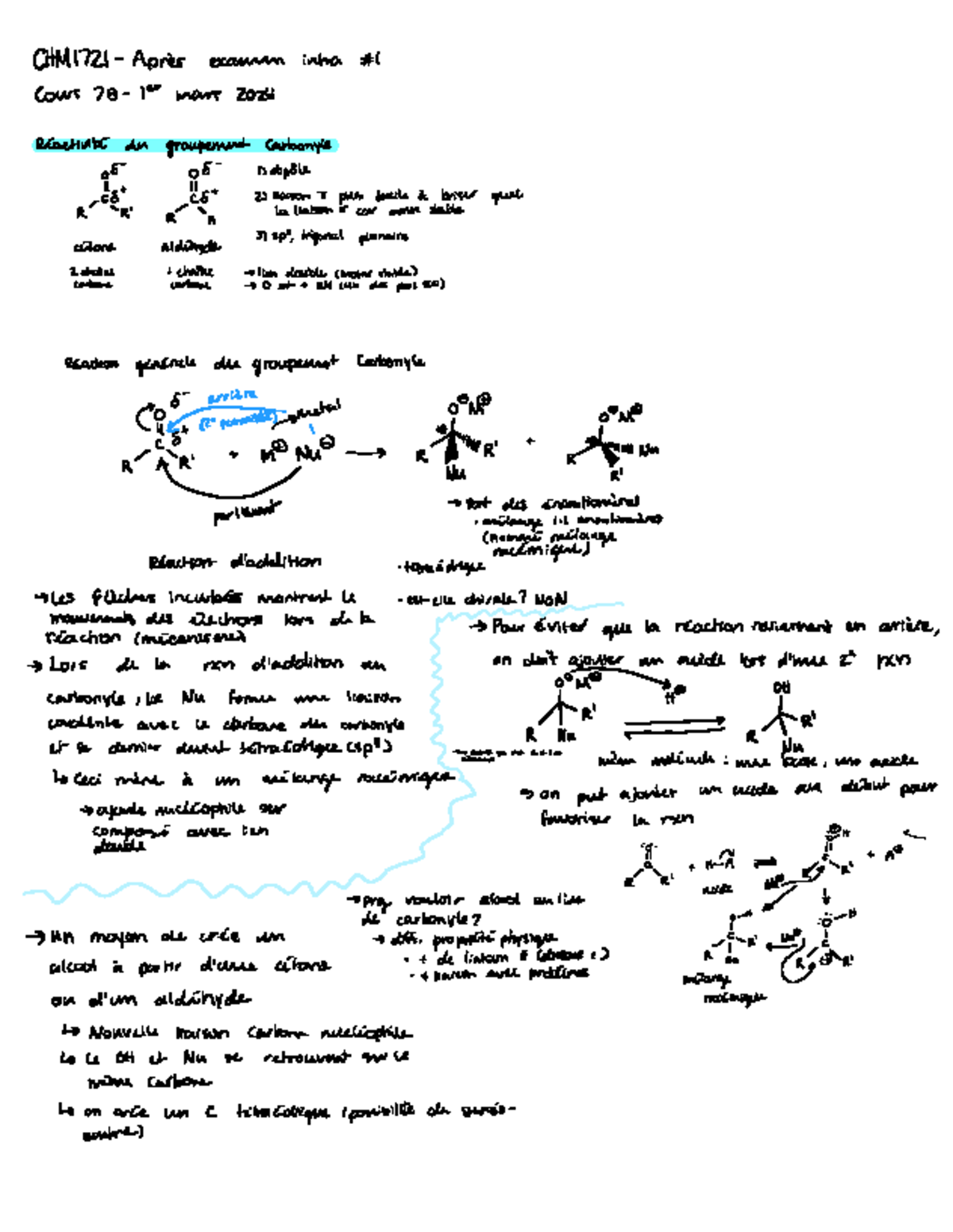 CHM1721 - Notes Apres MT1 - CHMK21-Après Examm Intra # Cows 7 B-1e Mars ...