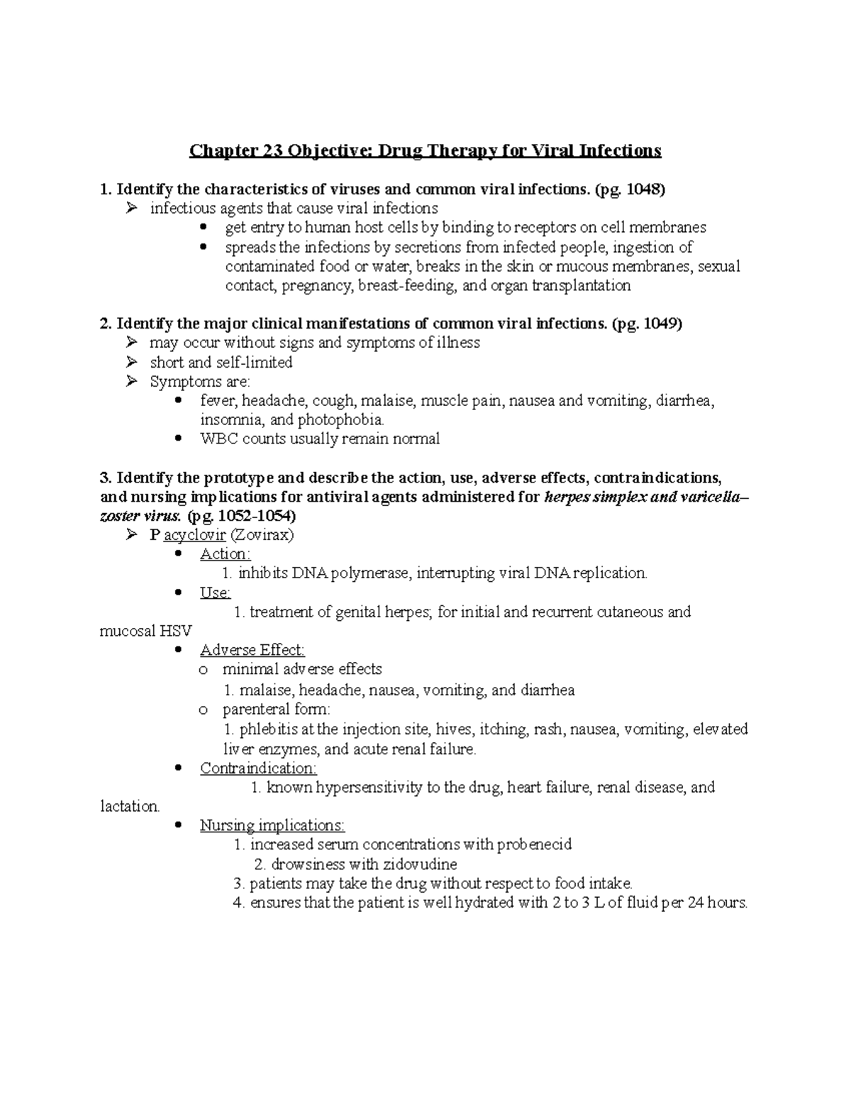 chapter-23-objective-chapter-23-objective-drug-therapy-for-viral