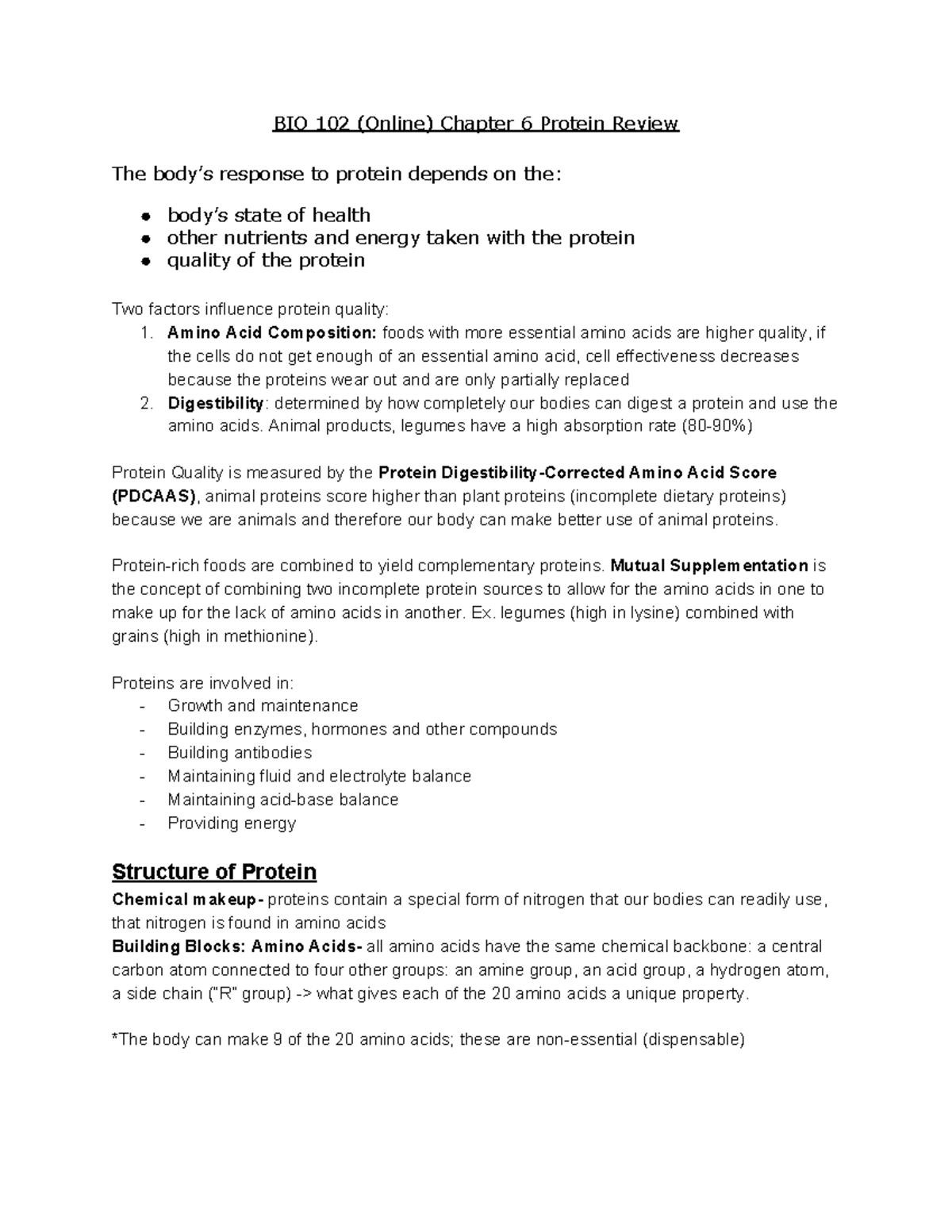 chapter-6-protein-review-bio-102-online-chapter-6-protein-review