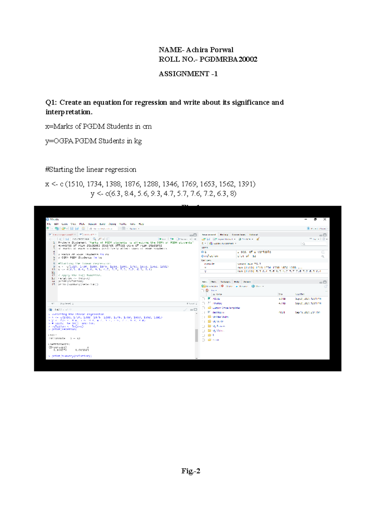 Assignment - Programming by R and Market Analytics - MBA full time ...