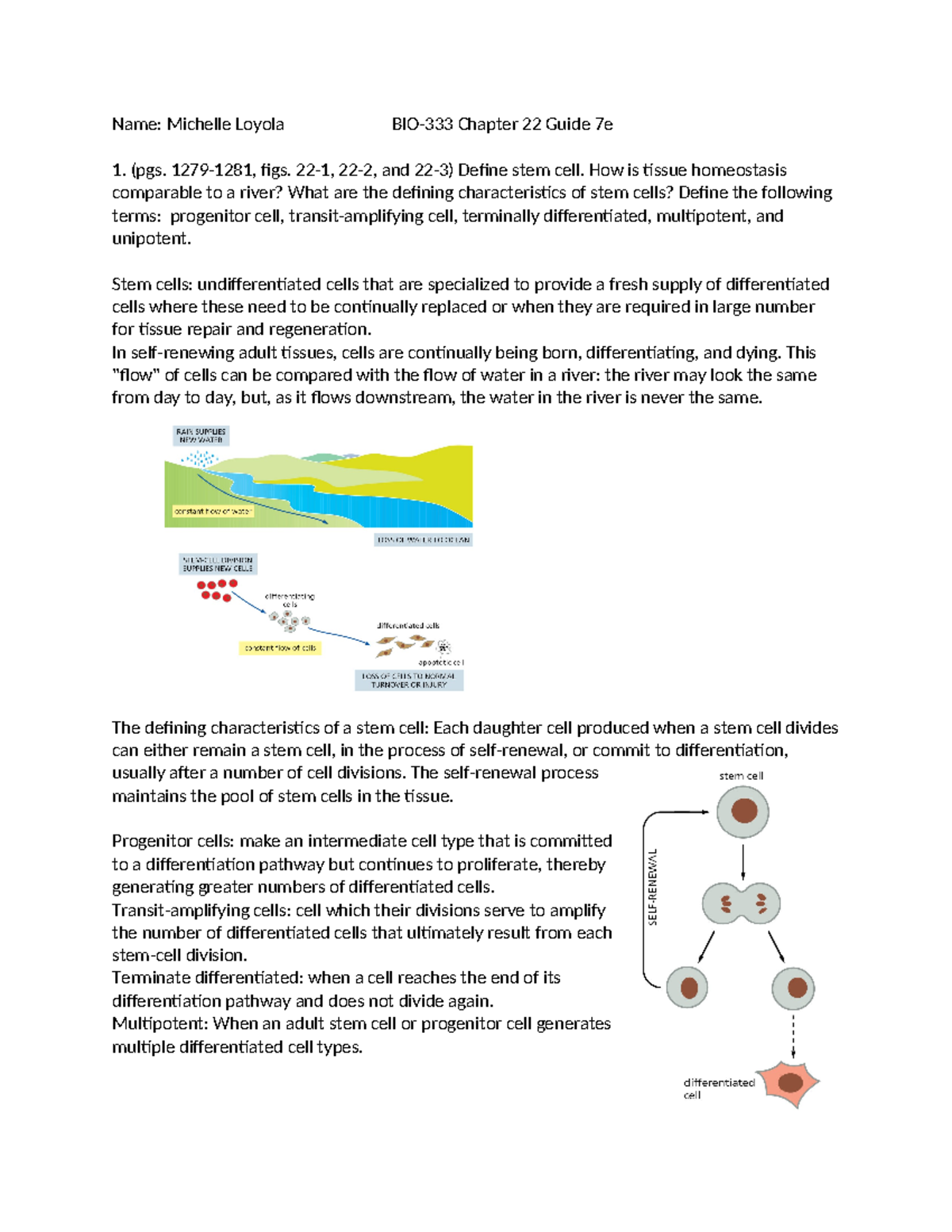 BIO-333 CH22 Guide 7e - Name: Michelle Loyola BIO-333 Chapter 22 Guide ...