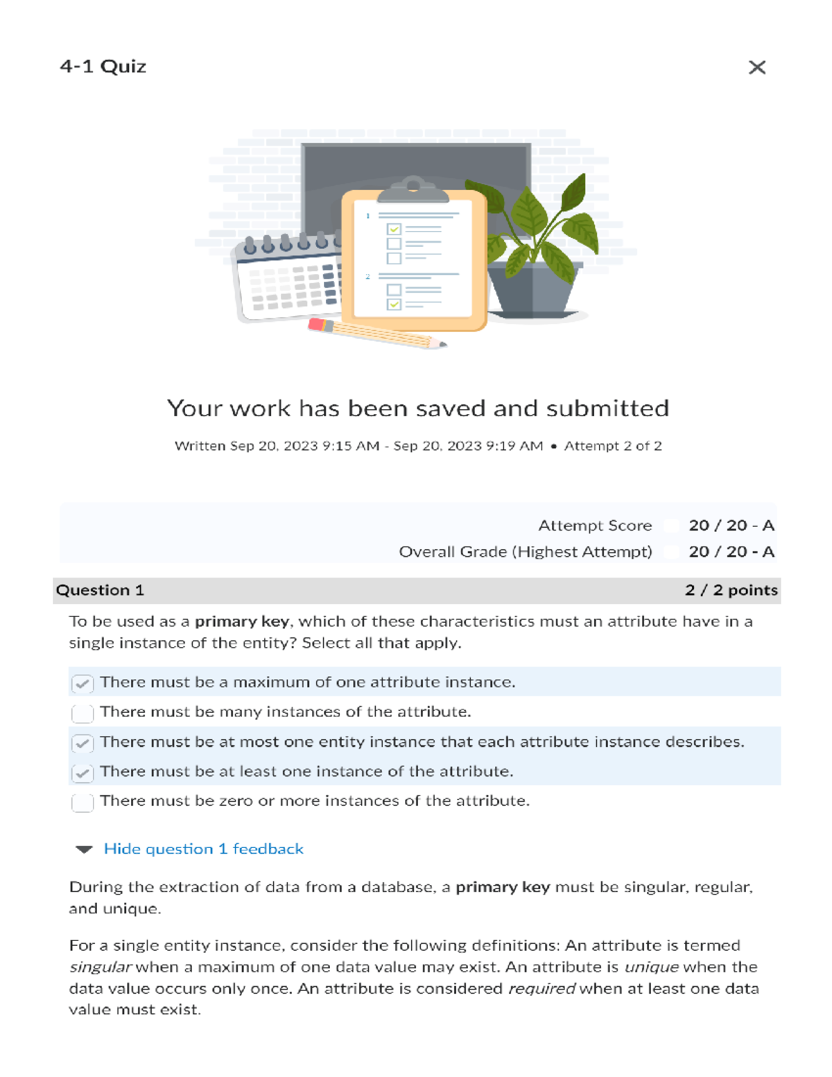 4-1 Quiz - Received 20 out of 20 - DAD-220 - Studocu