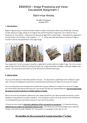EE4-08 Digital Image Processing Solutions Summer '20 - E4.08 - Studocu