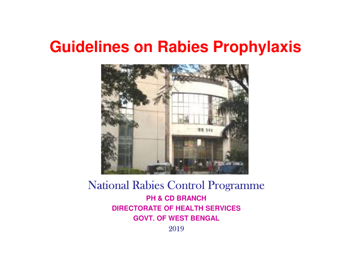 Guideline Rabies Prophylaxis PPT PDF Guidelines On Rabies Prophylaxis   Thumb 1200 927 