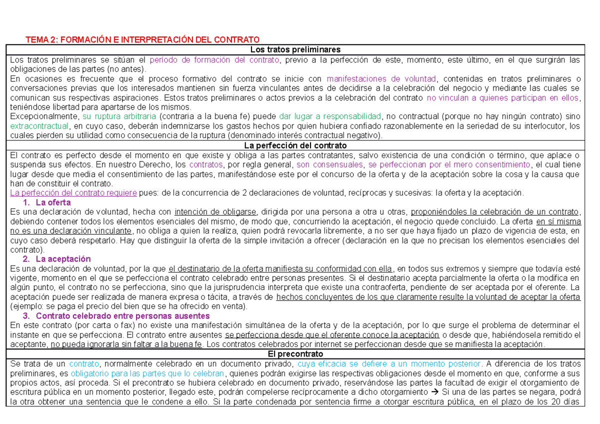 Resumen Tema 2 Manual Derecho Civil Ii Obligaciones Y Contratos Tema 2 FormaciÓn E 9512