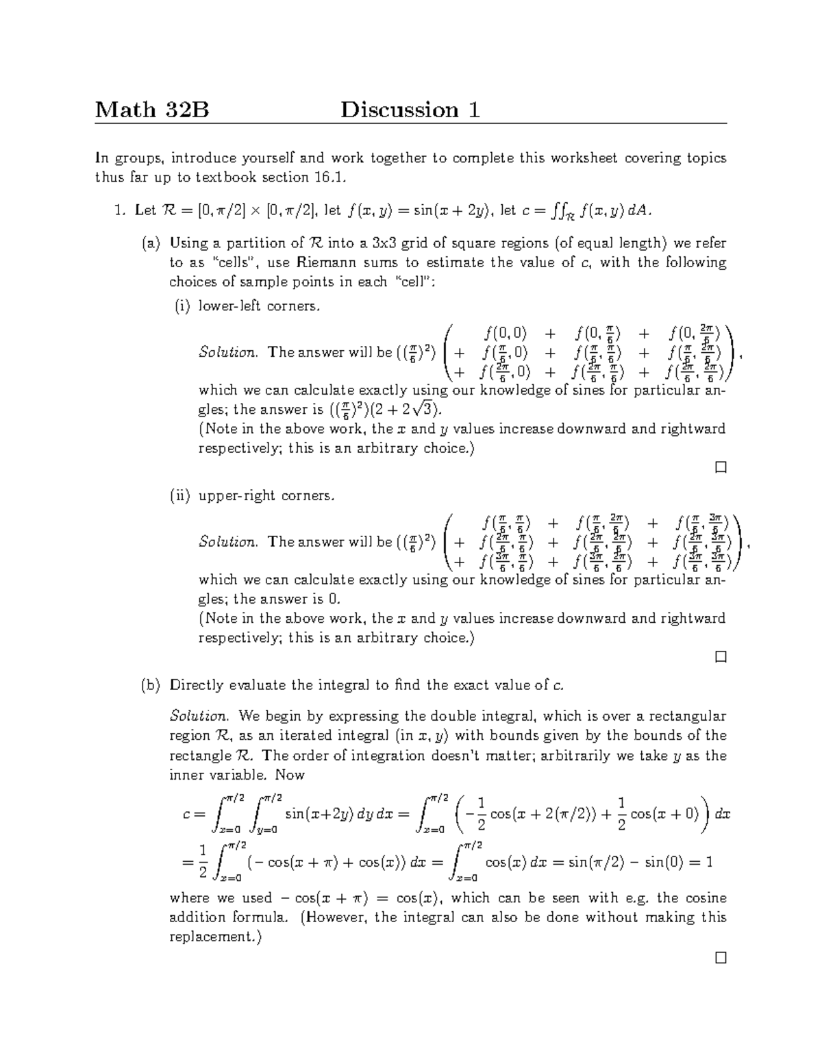 Solutions+for+Worksheet+1 - In groups, introduce yourself and work ...