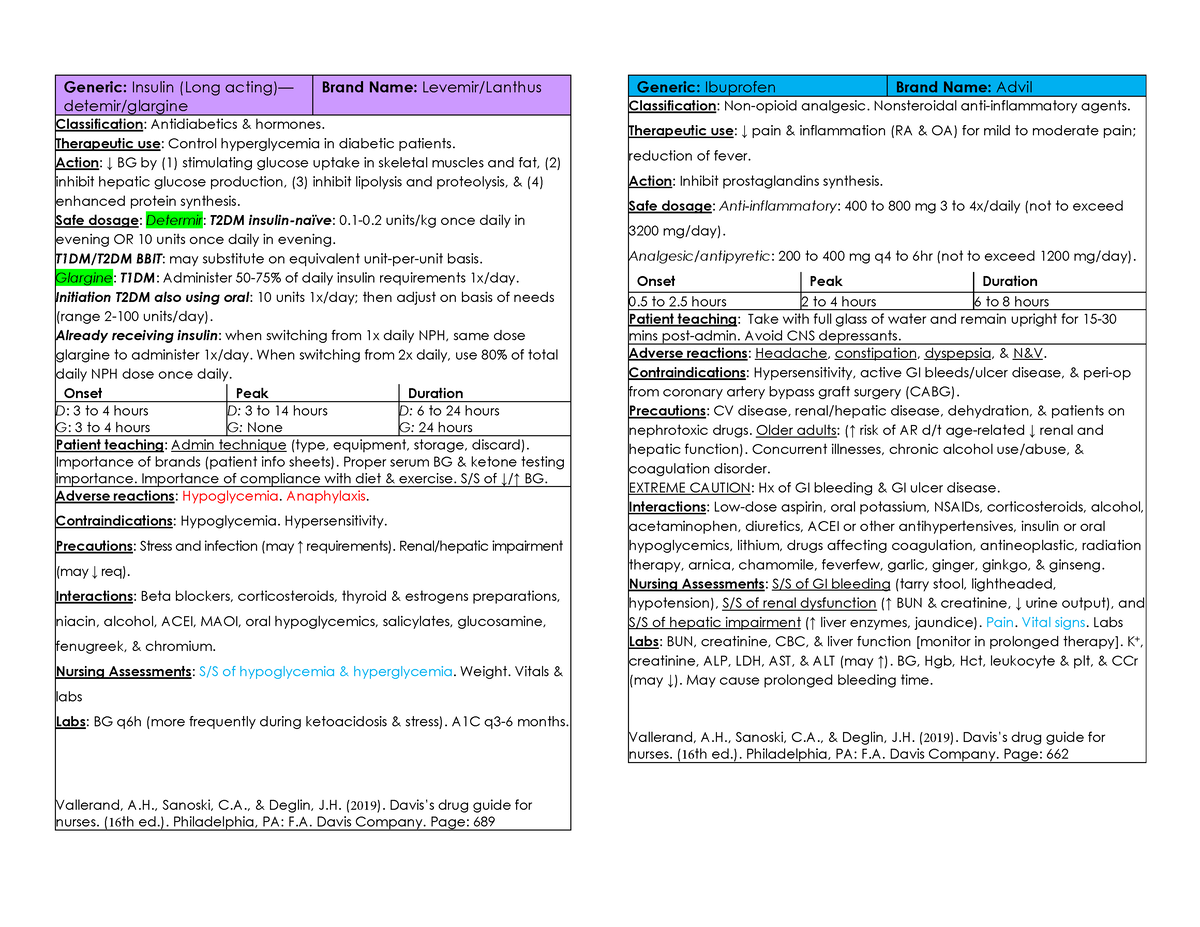 Med cards starting with I PDF - Generic: Insulin (Long acting)— detemir ...