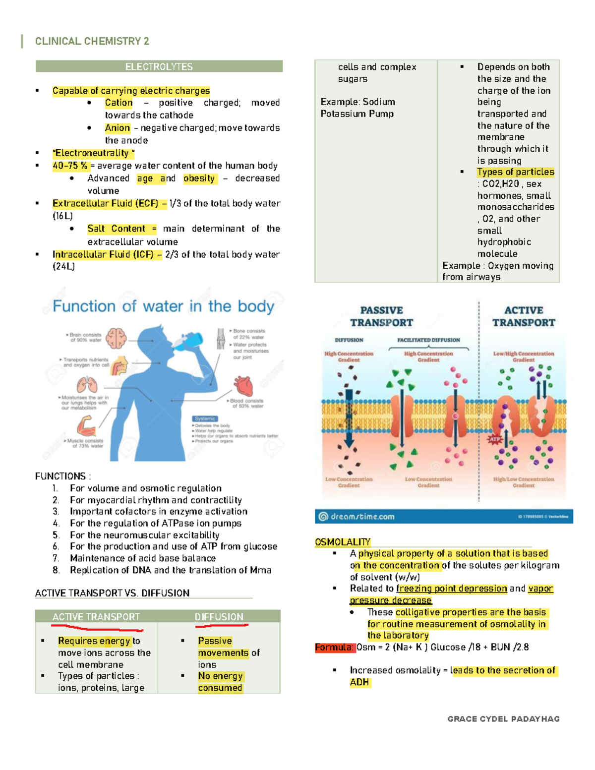 Electrolytes Final - ELECTROLYTES Capable of carrying electric charges ...