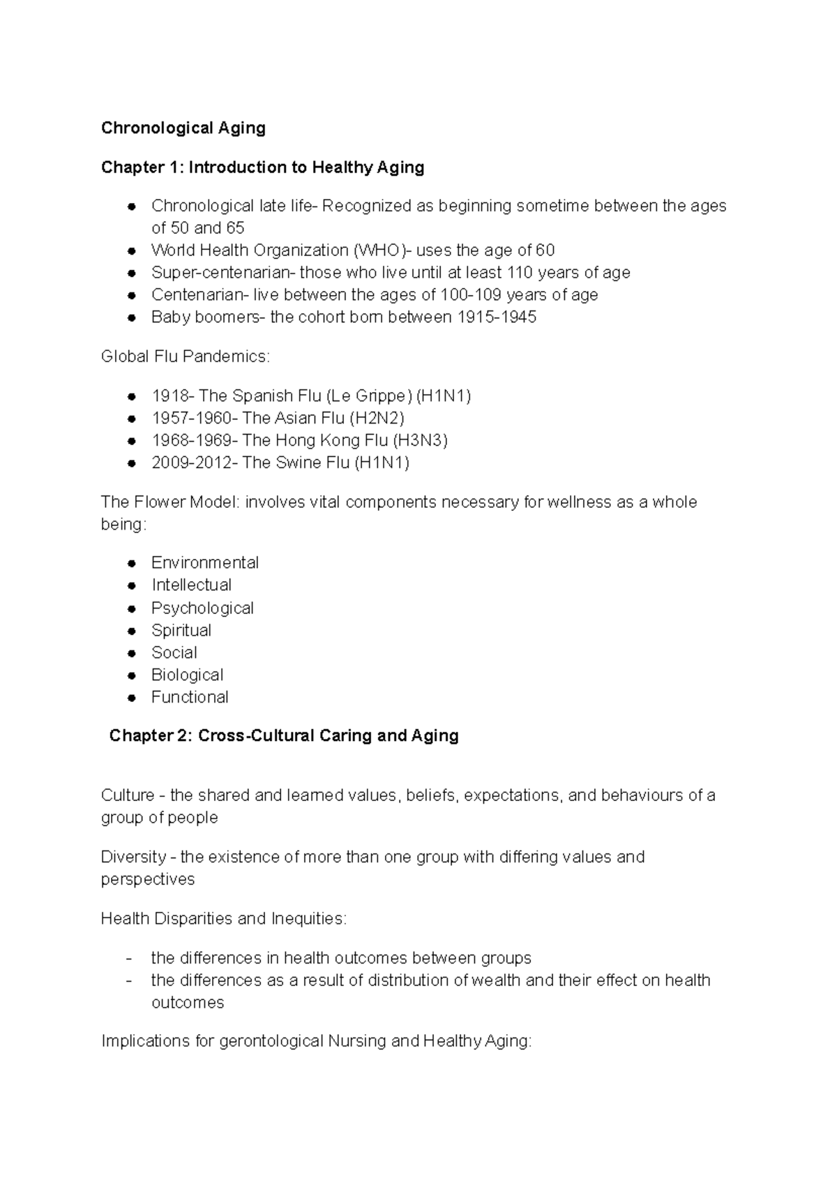 Chronological Aging - Chronological Aging Chapter 1: Introduction to ...