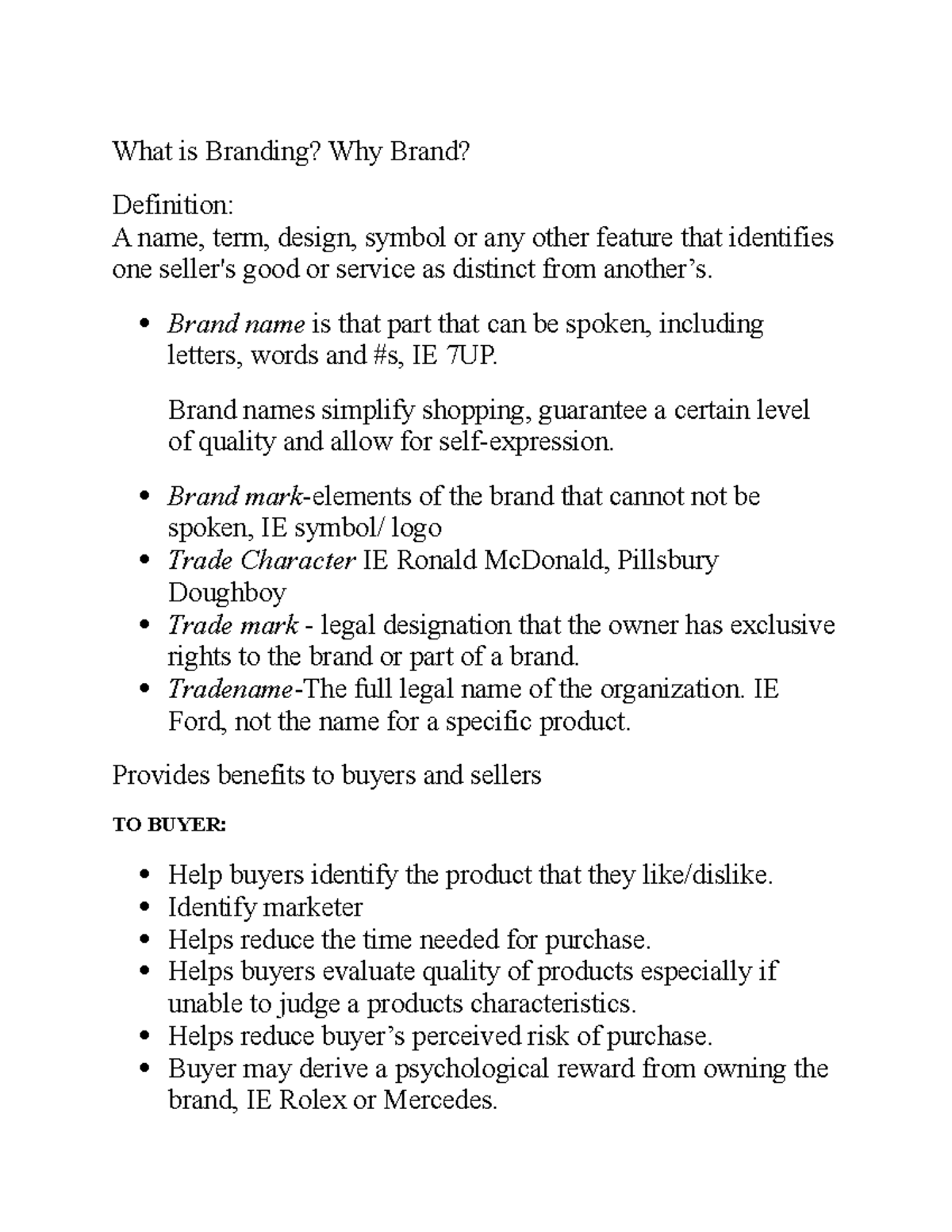 Branding - Brand reputation - What is Branding? Why Brand? Definition ...