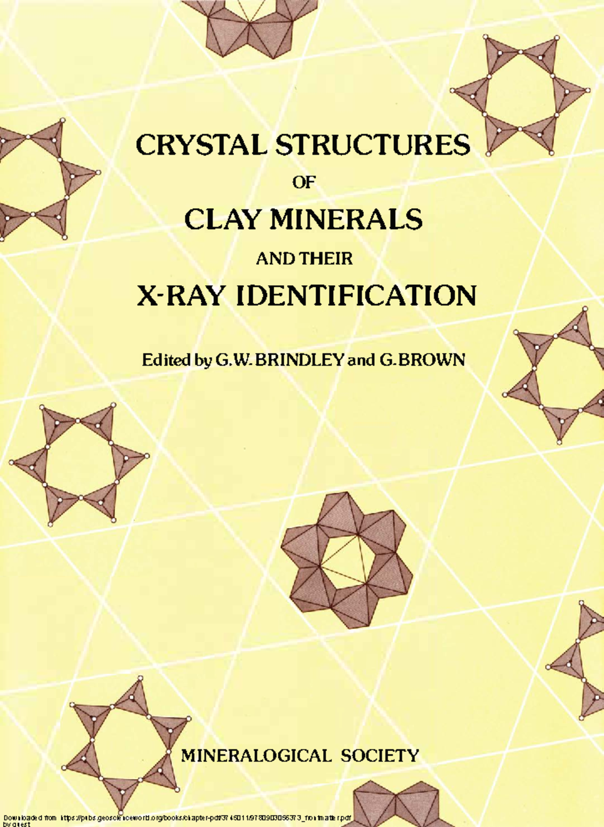 Document argiles - CRYSTAL STRUCT URES OF CLAY MINERALS AND THEIR X-RAY ...