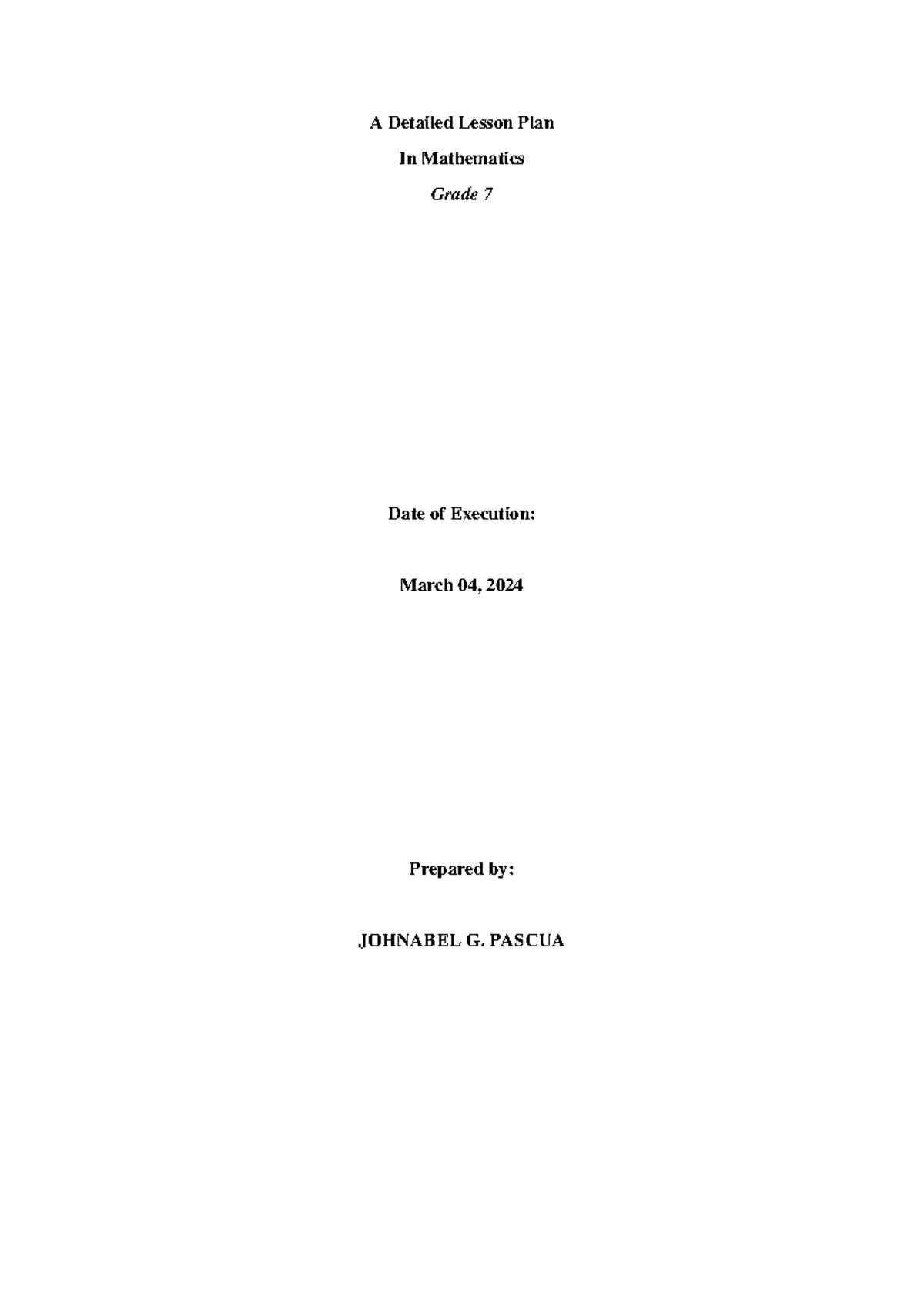Final DLP WEEK 5 1 - Lesson plan - A Detailed Lesson Plan In ...