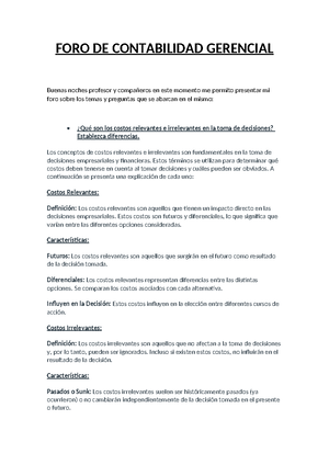 Ensayo Aplicar Las Razones Financieras En Una Empresa Y Generar Un Informe Gerencial Nombre