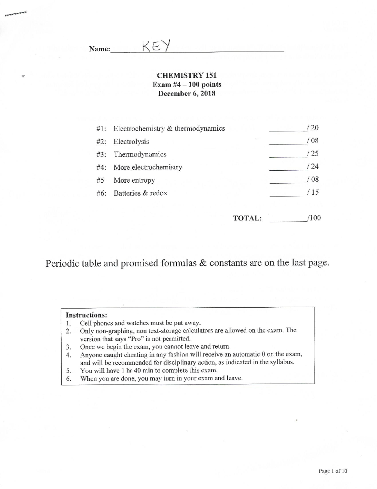 1.4 problem solving in chemistry answer key