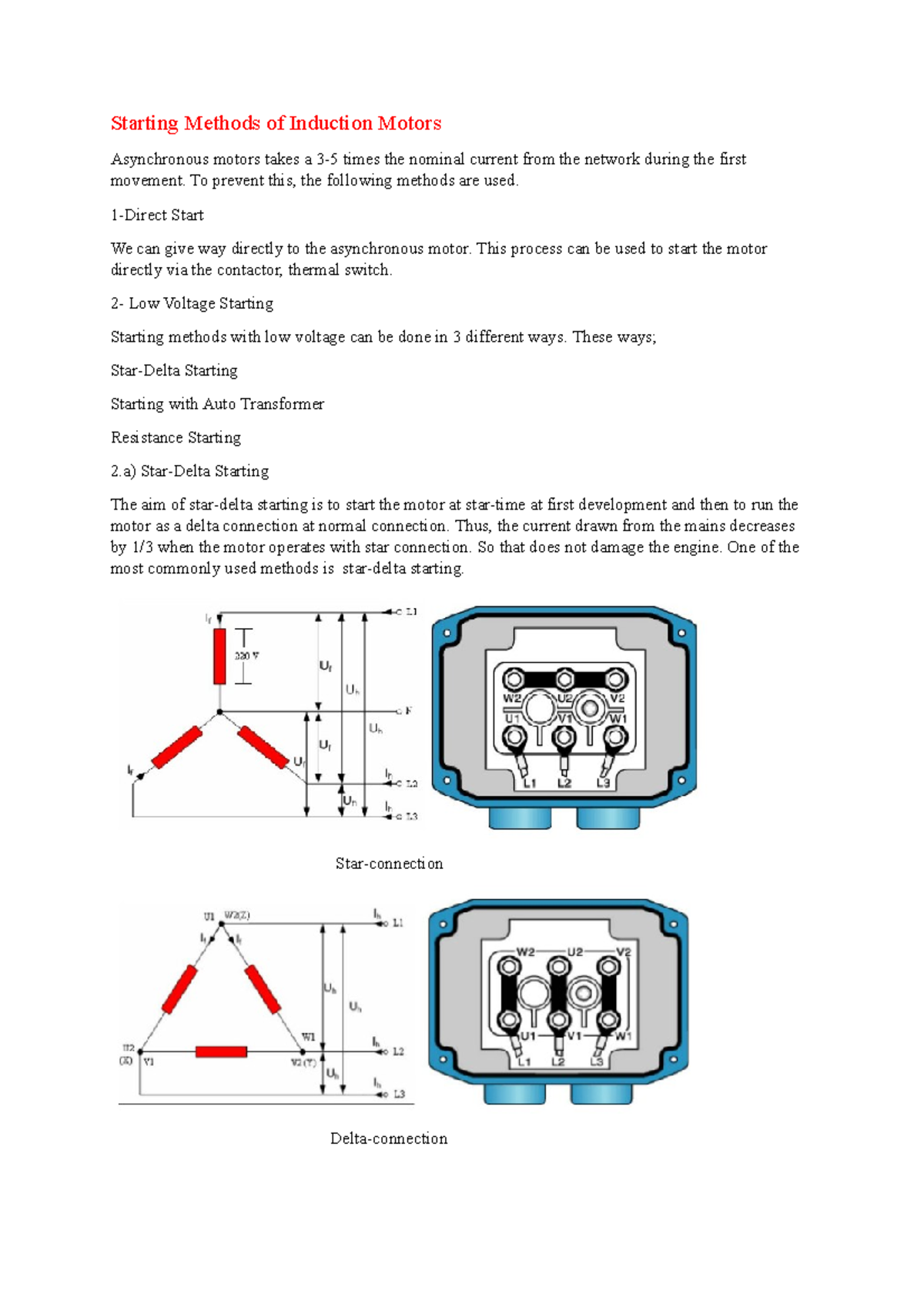 475asenkron motor homework Starting Methods of Induction Motors