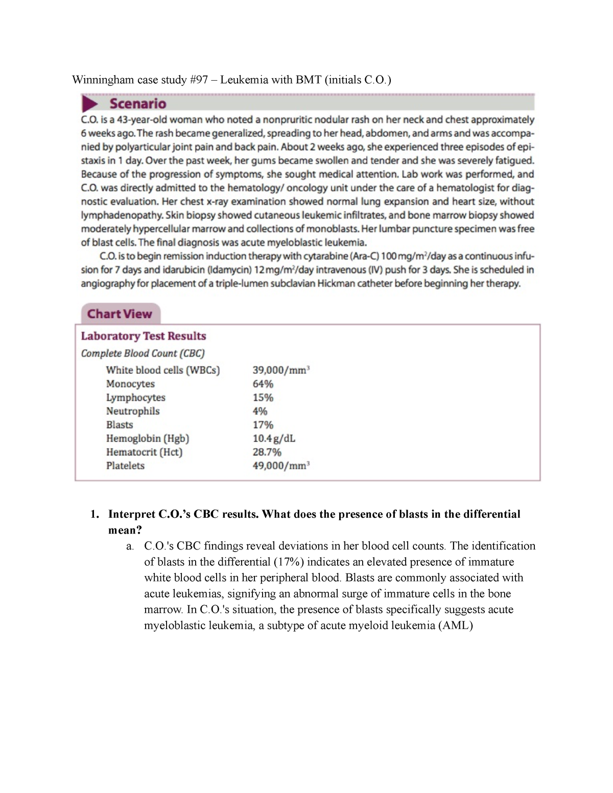 winningham case study answer key