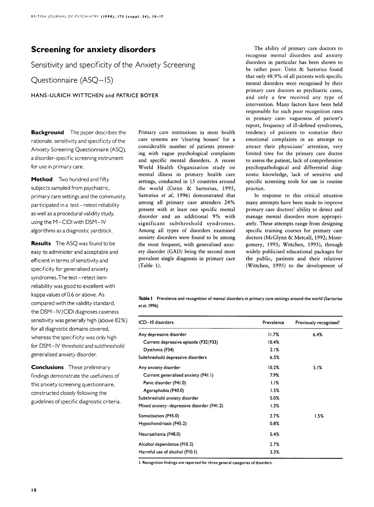 01 Screening For Anxiety Disorders - BRITISH JOURNAL OF PSYCHIATRY ...