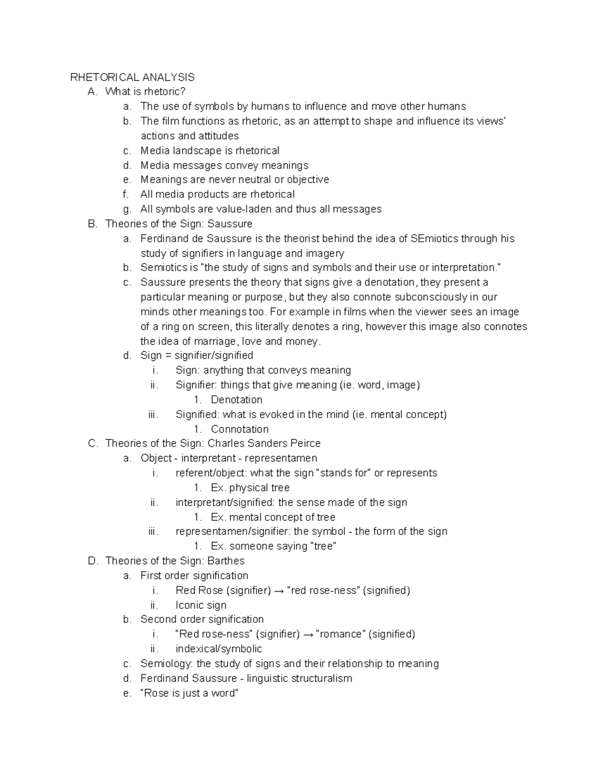 COMM 444 Rhetorical Analysis (prezi) RHETORICAL ANALYSIS A. What is