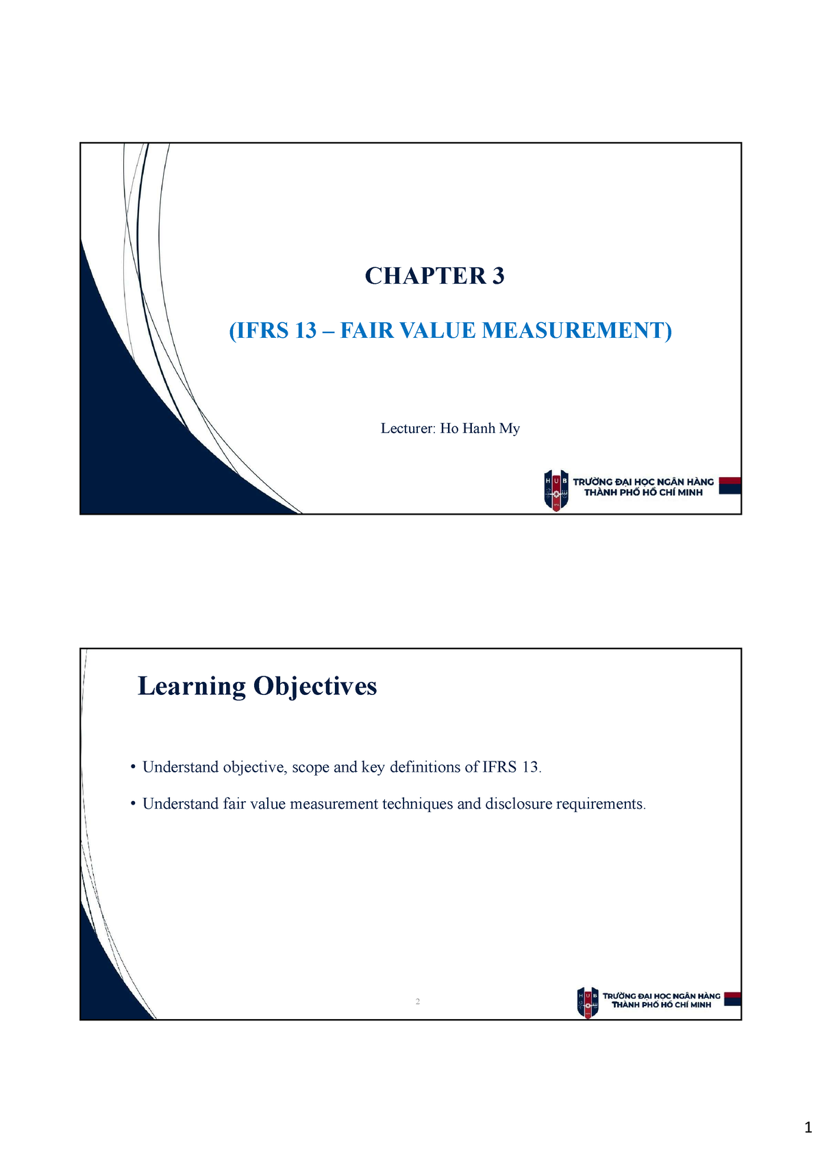 C3-IFRS 13 - Slides - CHAPTER 3 (IFRS 13 – FAIR VALUE MEASUREMENT ...