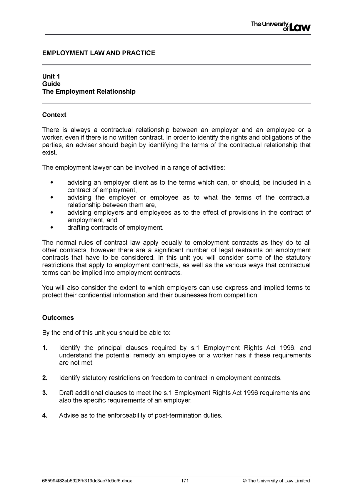 employment law assignments