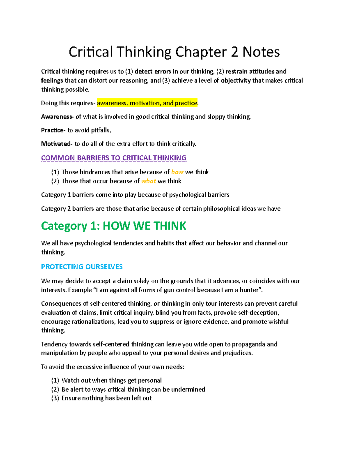 chapter 2 towards an understanding of critical thinking