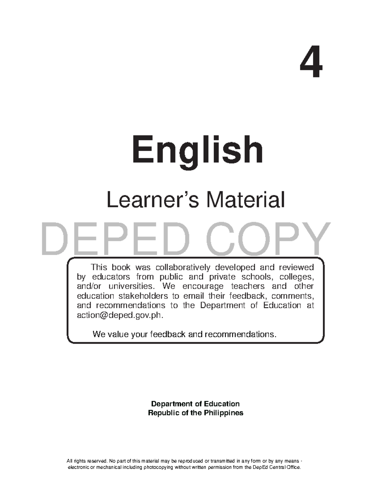 Inbound 4635591720657941449 - DEPED COPY i 4 English Learner’s Material ...