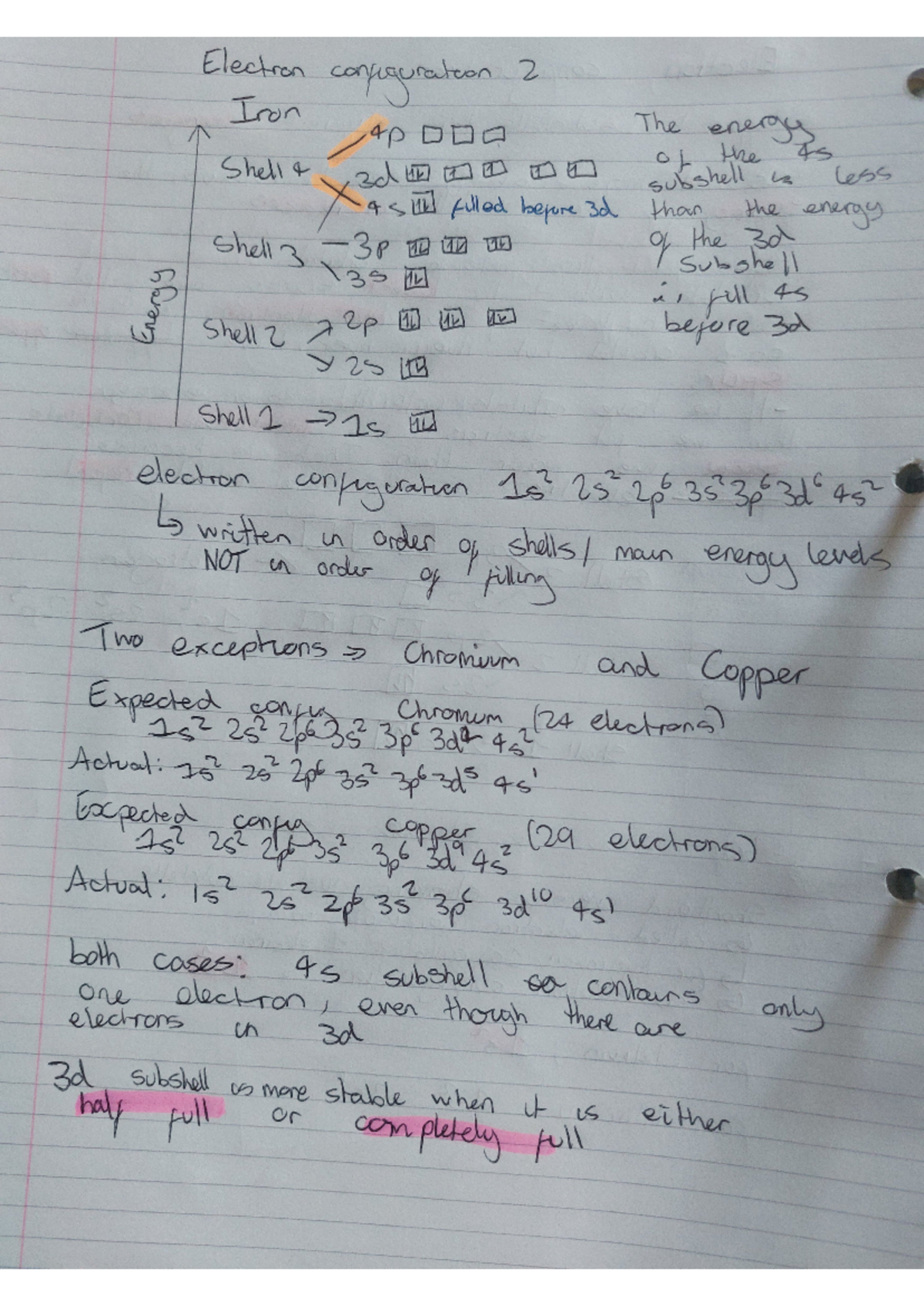 Image to PDF 20240621 16 - Electron configuration 2 Iron The 4p energy ...