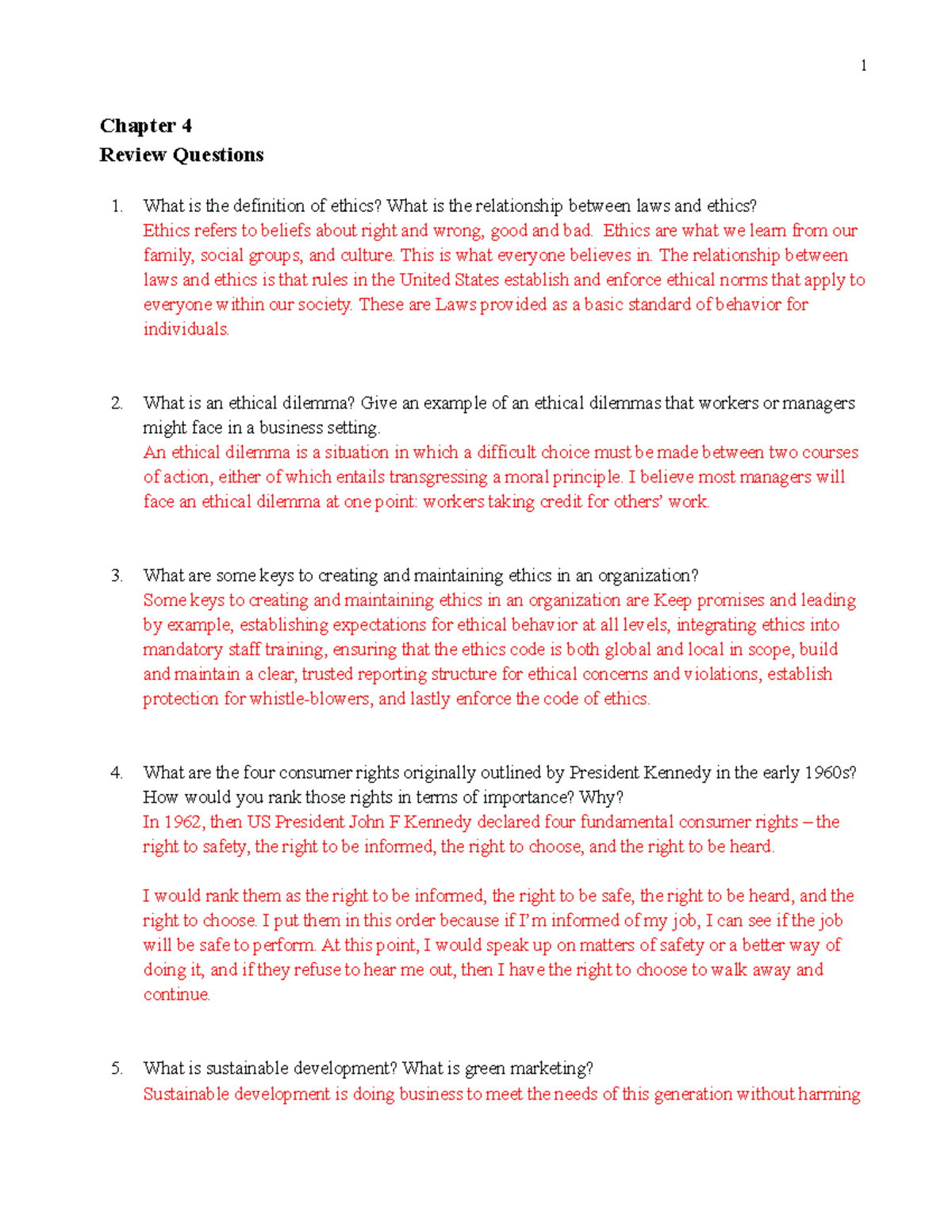 Chapter 4 Review Questions 1 Chapter 4 Review Questions What Is The 