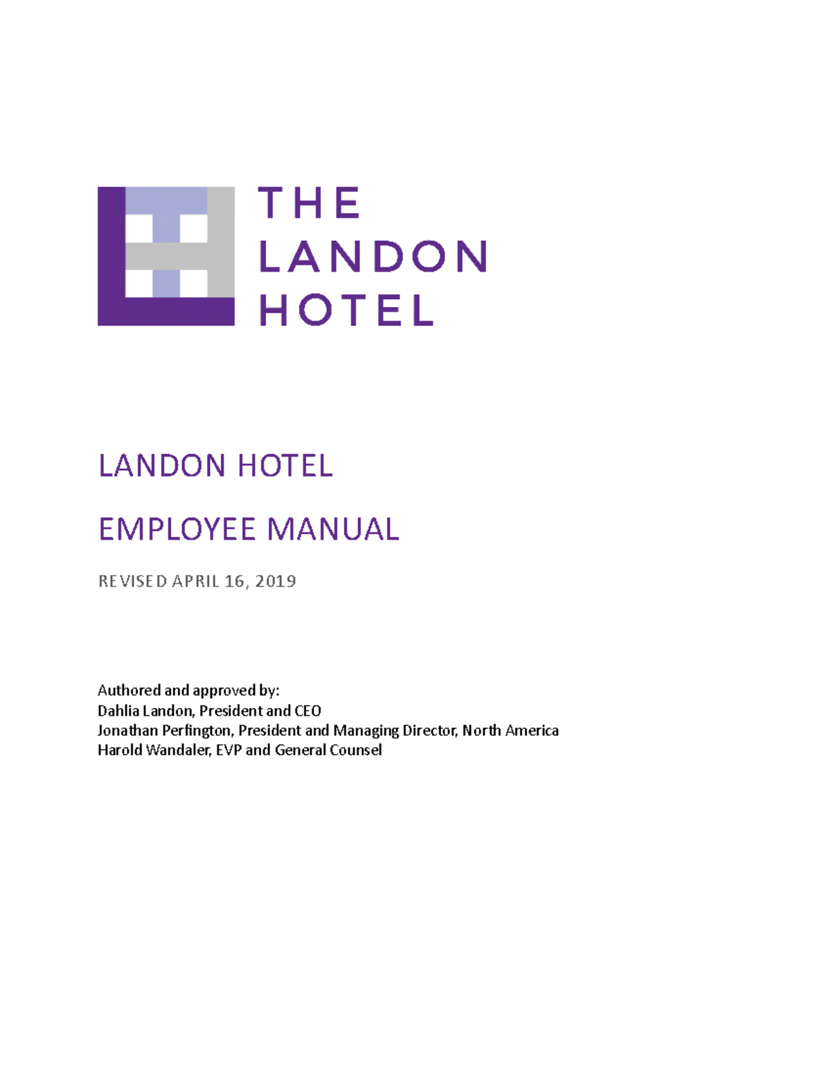 05 01 Footnotes Endnotes - EMPLOYEE MANUAL REVISED APRIL 16, 2019 ...
