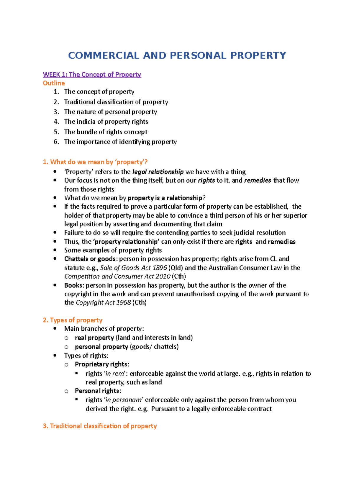 Commercial AND Personal Property - COMMERCIAL AND PERSONAL PROPERTY ...
