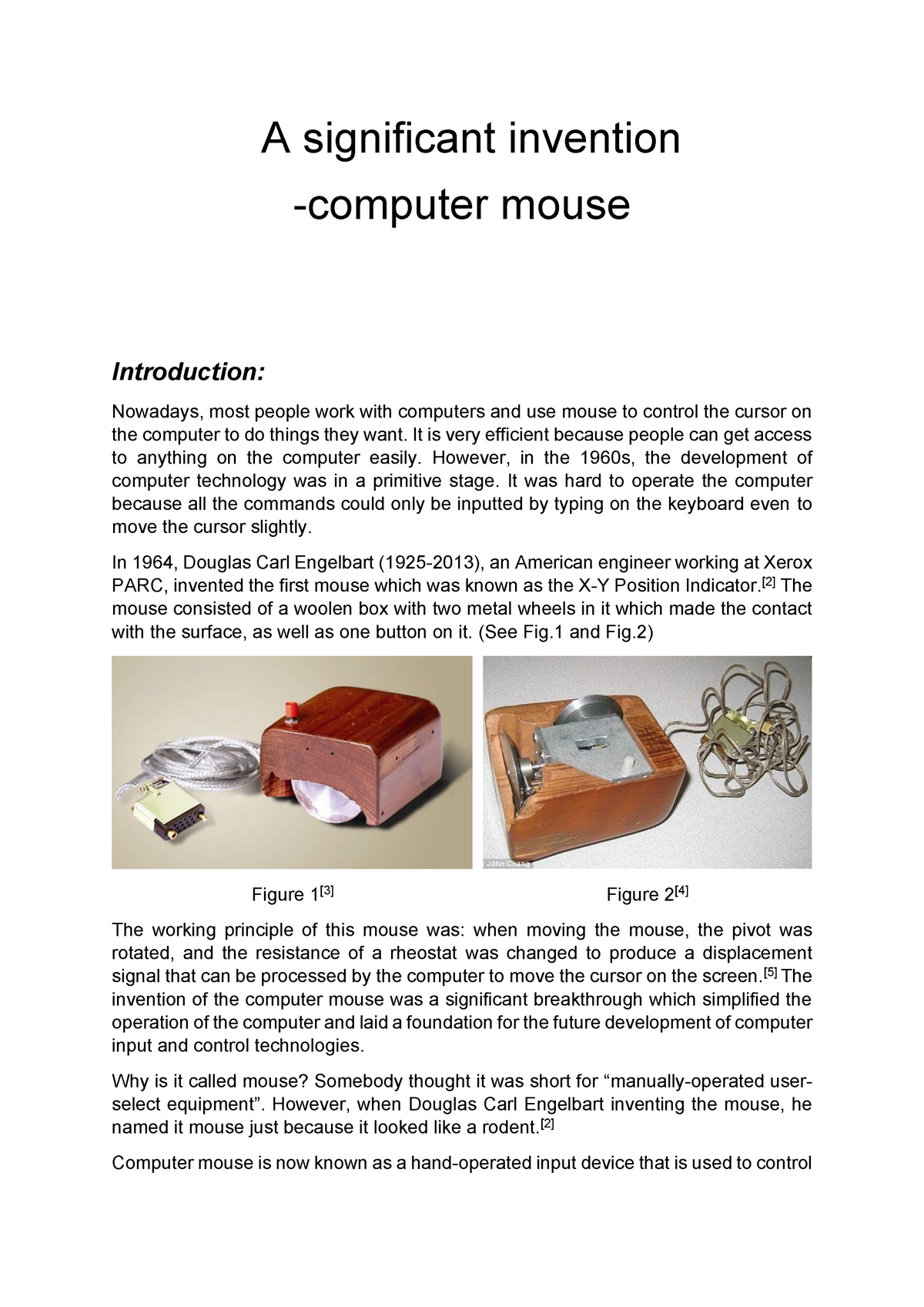 research paper about computer mouse