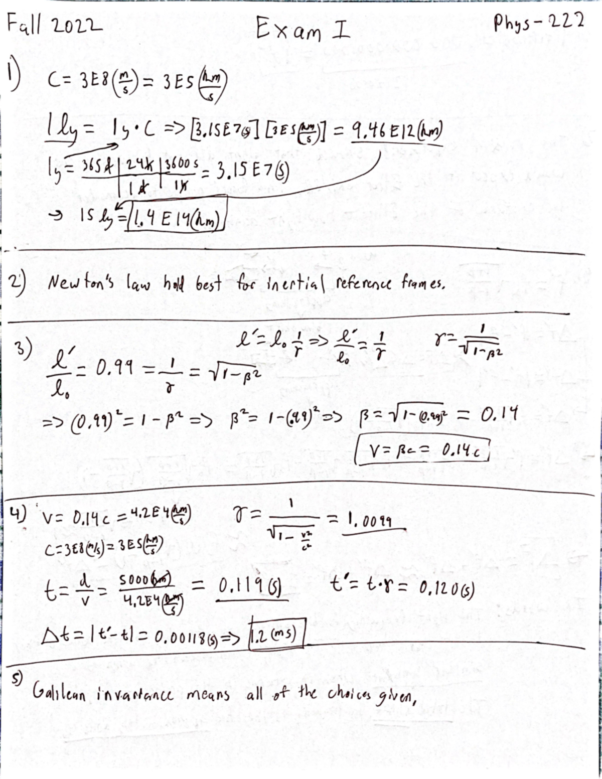 Phys 222 Exam 1 Fall 2022 Solutions - PHYS 222 - Studocu