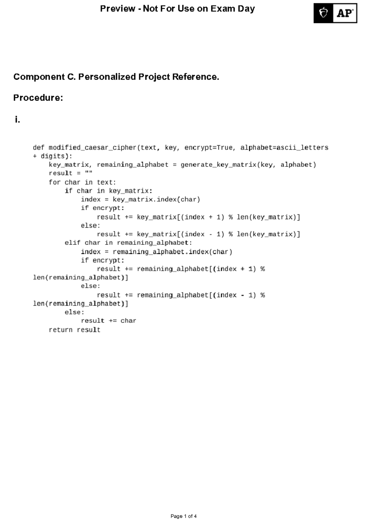 1WVX2Z35 PPR - kmkmkmkmoko of course - NSC 400 - Procedure: Component C ...