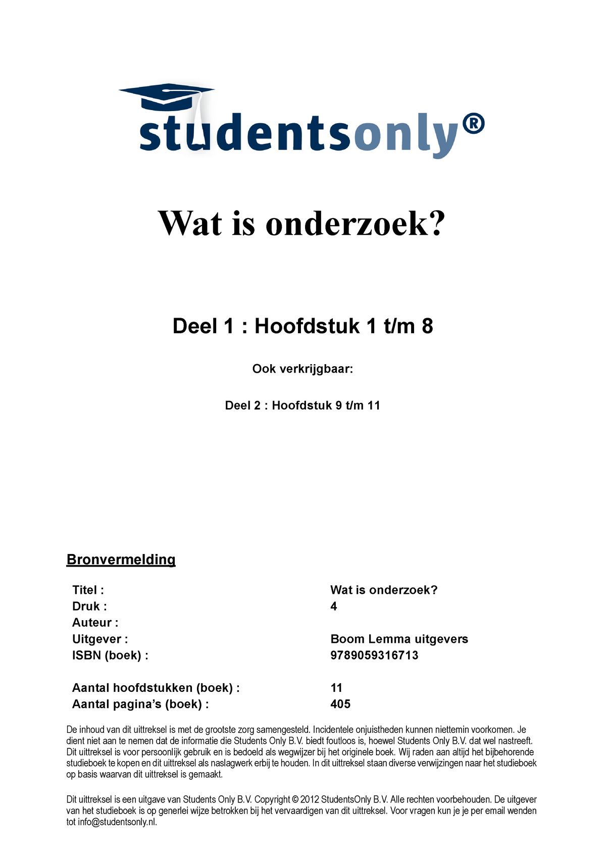 Samenvatting Basisboek Bedrijfseconomie P. De Boer, - 1 T/m 8 - Wat Is ...